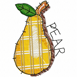 Pear Embroidery Design 1 Pear Embroidery Design 1